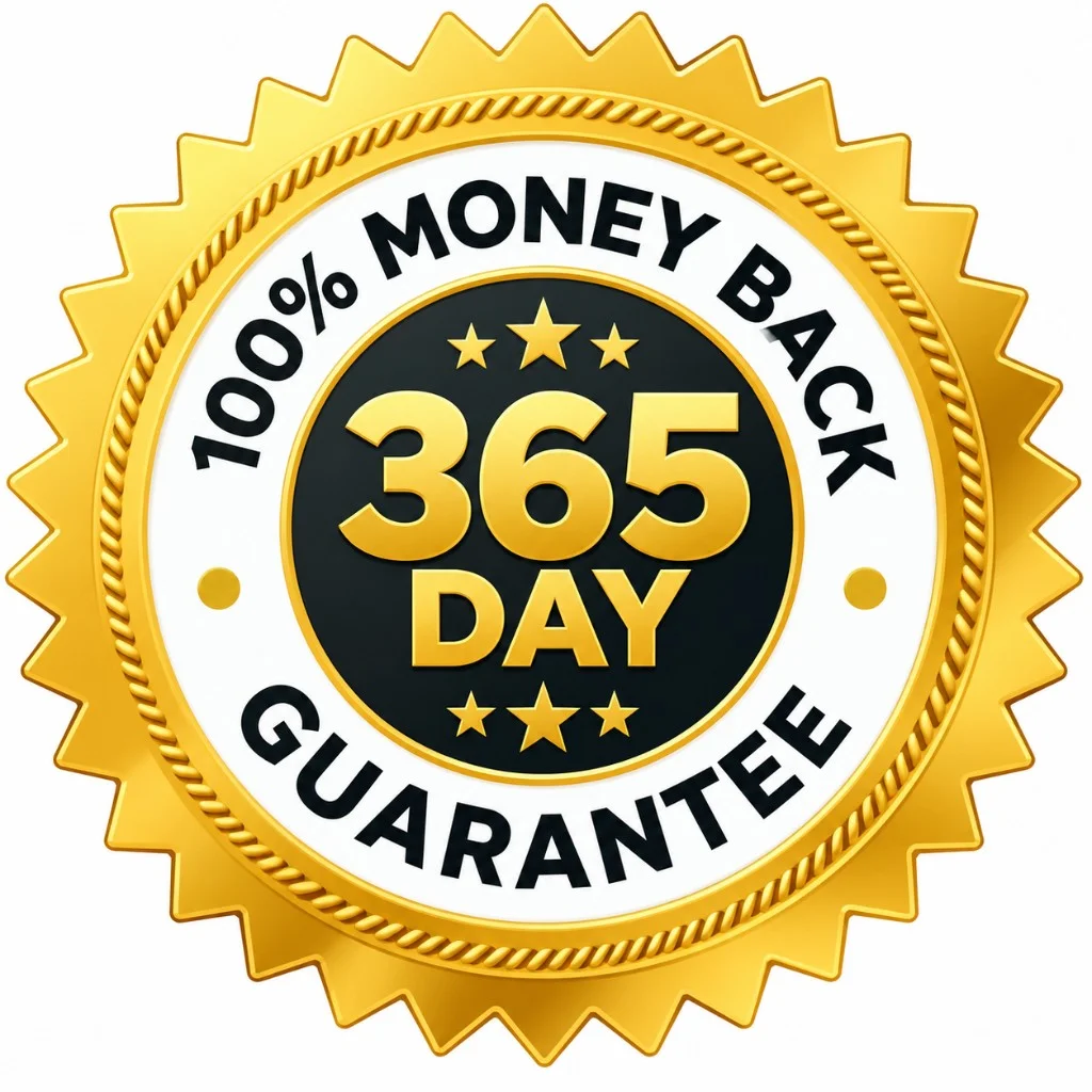 Cholibrium 365 day 100% money back guarantee seal